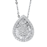 Collier 18 kt WG, 28 Trap. 0,72 ct, TW-si, 57 Brill. 0,71 ct, TW-si