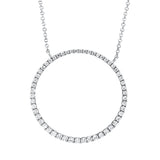Collier 18 kt WG, mit ZÖ 38 cm + 41 cm, 54 Brill. 0,39 ct, TW-si