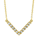 Collier 18 kt GG, mit ZÖ 40 cm,43 cm, 11 Brill. 0,10 ct, TW-si