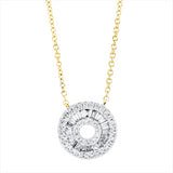 Collier 18 kt GG, mit ZÖ 42 cm, 42 Brill. 0,12 ct, TW-si, 21 Bag. 0,15 ct, TW-si,