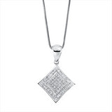 Collier 18 kt WG, 74 Fant-Schl. 2,00 ct, TW-si