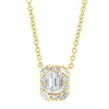 Collier 18 kt GG, mit ZÖ 38cm,40,6cm,43,2cm, 4 Bag.0,06 ct, 1 Sm.schliff 0,41 ct, 6 Brill.0,06 ct, TW-si