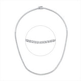 Collier 18 kt WG, 122 Brill. 2,73 ct, TW-si