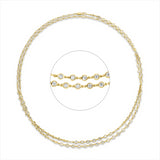 Collier 18 kt GG, 137 Brill. 4,34 ct, TTLB-si