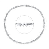 Collier 18 kt WG, 105 Brill. 24,24 ct, F-vvs