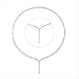 Collier 18 kt WG, 17 Brill. 2,02 ct, TW-vsi, 74 Brill. 1,05 ct, TW-vsi