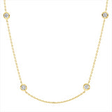 Collier 18 kt GG, 11 Brill. 0,79 ct, TW-pi