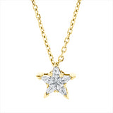 Collier 18 kt GG, mit ZÖ 40,5 cm, 42 cm, 5 Fant-Schl. 0,19 ct, TW-vsi