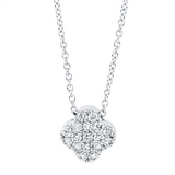 Collier 18 kt WG, 17 Brill. 0,11 ct, F-si