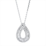 Collier 18 kt WG, 31 Bag. 0,39 ct, F-vsi, 54 Brill. 0,31 ct, F-si