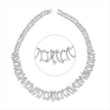 Collier 18 kt WG, 505 Brill. 10,52 ct, TW-vsi