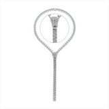 Collier 18 kt WG, 559 Brill. 8,00 ct, TW-vsi