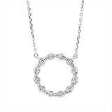 Collier 18 kt WG, mit ZÖ 42 cm, 12 Brill. 0,20 ct, TW-si, 12 Brill. 0,04 ct, TW-si