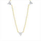 Collier 18 kt GG, 15 Brill. 0,33 ct, TW-si