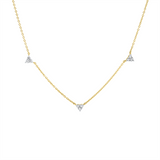 Collier 18 kt GG, 15 Brill. 0,33 ct, TW-si