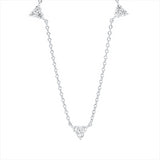 Collier 18 kt WG, 15 Brill. 0,32 ct, TW-si