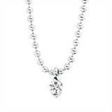 Collier 18 kt WG, 1 Brill. 0,03 ct, TW-si