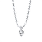 Collier 18 kt WG, 1 Brill. 0,07 ct, TW-si