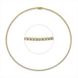 Collier 18 kt GG, 211 Brill. 4,00 ct, I-vsi