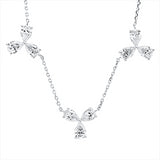 Collier 18 kt WG, 9 Tropfen 2,17 ct, TW-vsi