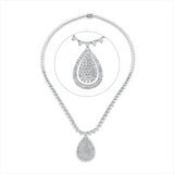 Collier 18 kt WG, 253 Brill. 8,26 ct, TW-si