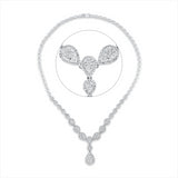 Collier 18 kt WG, 383 Brill. 3,62 ct, TW-si