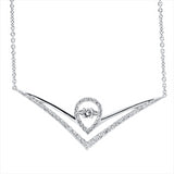 Collier 18 kt WG, mit ZÖ 40 & 43 cm, 36 Brill.0,19 ct, TW-si, 1 Brill.0,08 ct, TW-si, 15 Brill.0,17 ct, TW-si