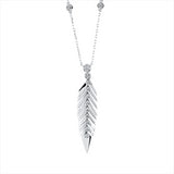 Collier 14 kt WG, mit Öse, 1 Brill. 0,06 ct, TW-si, 1 Brill. 0,09 ct, TW-si, 13 Brill. 0,32 ct, TW-si