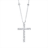 Collier 18 kt WG, 4 Brill. 0,09 ct, TW-si, 40 Brill. 0,11 ct, TW-si, 1 Princ. 0,03 ct, 11 Bag. 0,19 ct, F-vsi/si,