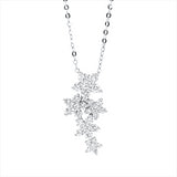 Collier 18 kt WG, 6 Brill. 0,20 ct, W-si, 12 Brill. 0,26 ct, W-si, 6 Brill. 0,08 ct, W-si, 6 Brill. 0,05 ct, W-si