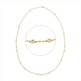 Collier 18 kt GG, 15 Brill. 0,58 ct, TW-si