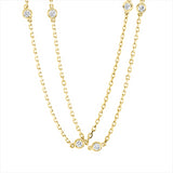 Collier 18 kt GG, 15 Brill. 0,67 ct, TW-si