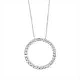 Collier 18 kt WG, 30 Brill. 0,40 ct, TW-si