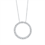 Collier 18 kt WG, 30 Brill. 0,40 ct, TW-si