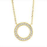 Collier 18 kt GG, 23 Brill. 0,15 ct, TW-si