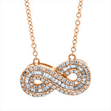 Collier 18 kt RG, 40 Trap. 0,24 ct, TW-si, 60 Brill. 0,23 ct, TW-si