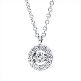 Collier 18 kt WG, 13 Brill. 0,11 ct, TW-si