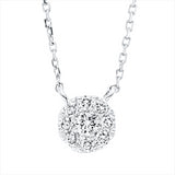 Collier 18 kt WG, mit ZÖ 40 cm, 42cm, 1 Brill. 0,05 ct, TW-si, 8 Brill. 0,10 ct, TW-si