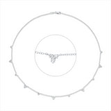 Collier 18 kt WG, 21 Brill. 1,72 ct, TW-si