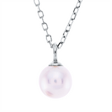 Collier 18 kt WG, mit ZÖ 40.6 cm + 43.2 cm, 1 SW weiß 5,5 mm