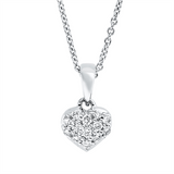 Collier 18 kt WG, 13 Brill. 0,10 ct, TW-si