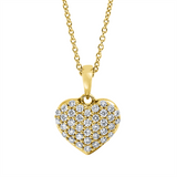 Collier 18 kt GG, mit Öse, 37 Brill. 0,26 ct, TW-si