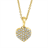 Collier 18 kt GG, mit Öse, 29 Brill. 0,17 ct, TW-si