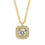 Collier 18 kt GG, mit ZÖ 41 cm + 39,5 cm, 17 Brill. 0,18 ct, TW-si