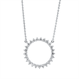 Collier 18 kt WG, 25 Brill. 0,43 ct, TW-si
