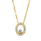 Collier 18 kt GG, mit ZÖ 40 cm, 42cm, 1 Brill. 0,05 ct, TW-si, 16 Dia. 0,05 ct, TW-si