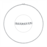Collier 18 kt WG, 182 Brill. 7,85 ct, TW-si