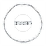 Collier 18 kt WG, Premium Edition, 97 GIA's, 35 Brill. 11,06 ct, TW-vsi, 50 Brill. 15,80 ct, F-vsi, 12 Brill. 3,81 ct, TW-vvs2