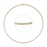 Collier 18 kt GG, Premium Edition, 168 Brill. 8,23 ct, TW-si