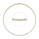 Collier 18 kt GG, Premium Edition, 145 Brill. 10,62 ct, TW-si